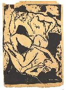 Nacked couple on a couch, Ernst Ludwig Kirchner